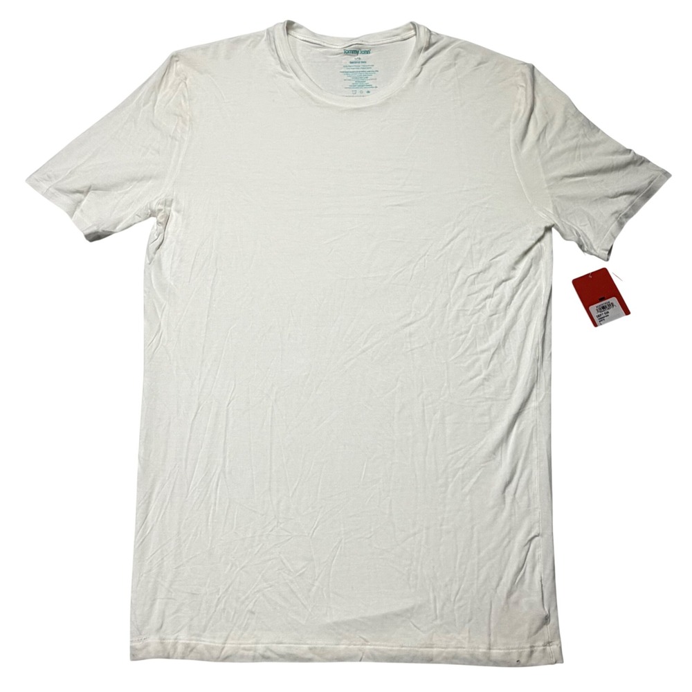 Tommy‎ John Second Skin Stay Tucked Crew Neck Undershirt White Size L NWT